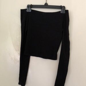Brandy Melville cropped black top
